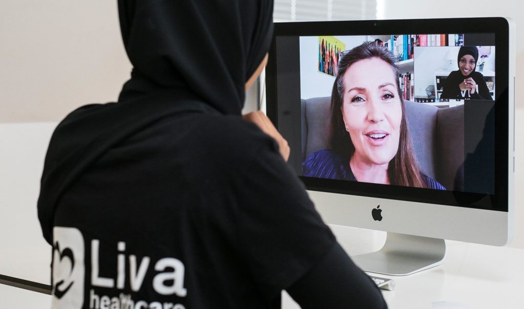 Livahealthcare medarbejder facetime